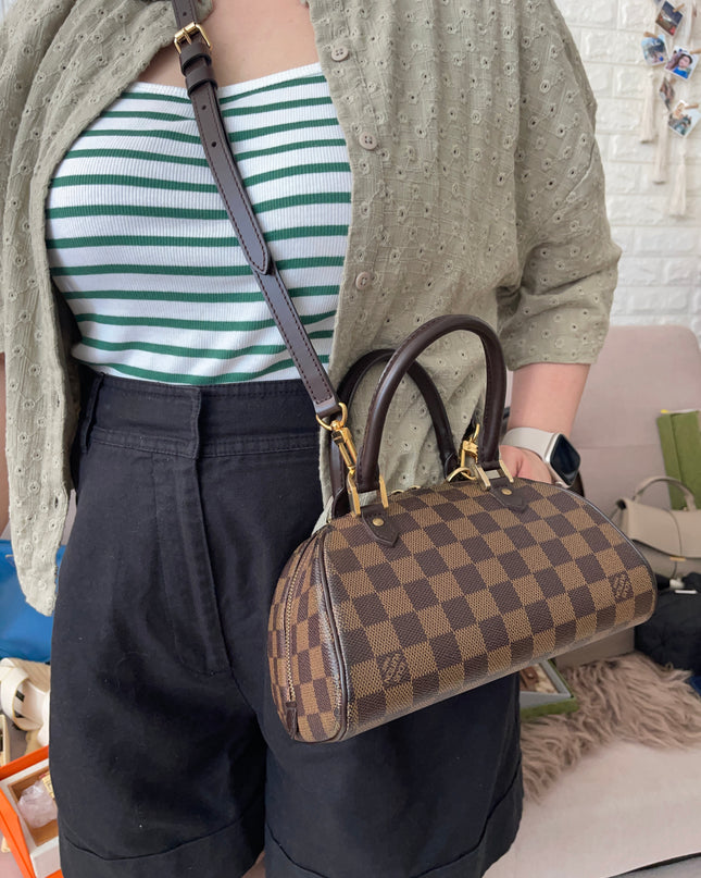 Preloved Authentic Slightly UsedLouis Vuitton Ribera Mini with strap