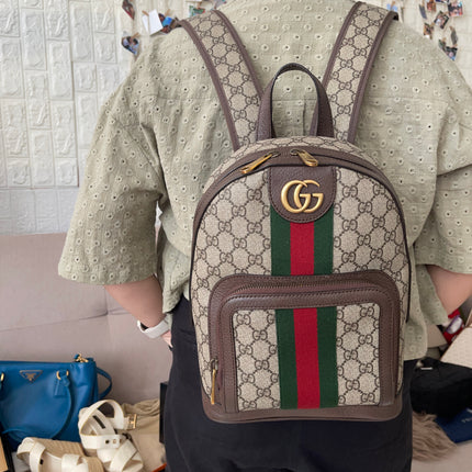 Preloved Authentic Slightly Used Gucci GG Ophidia Small Backpack