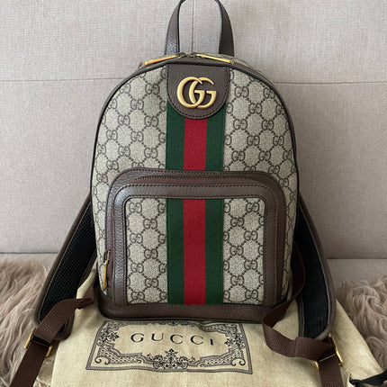Preloved Authentic Slightly Used Gucci GG Ophidia Small Backpack
