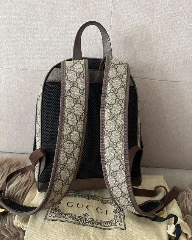 Preloved Authentic Gucci GG Ophidia Small Backpack — Supreme Canvas