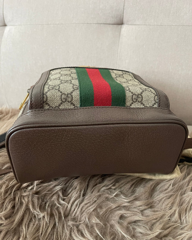 Preloved Authentic Gucci GG Ophidia Small Backpack — Supreme Canvas