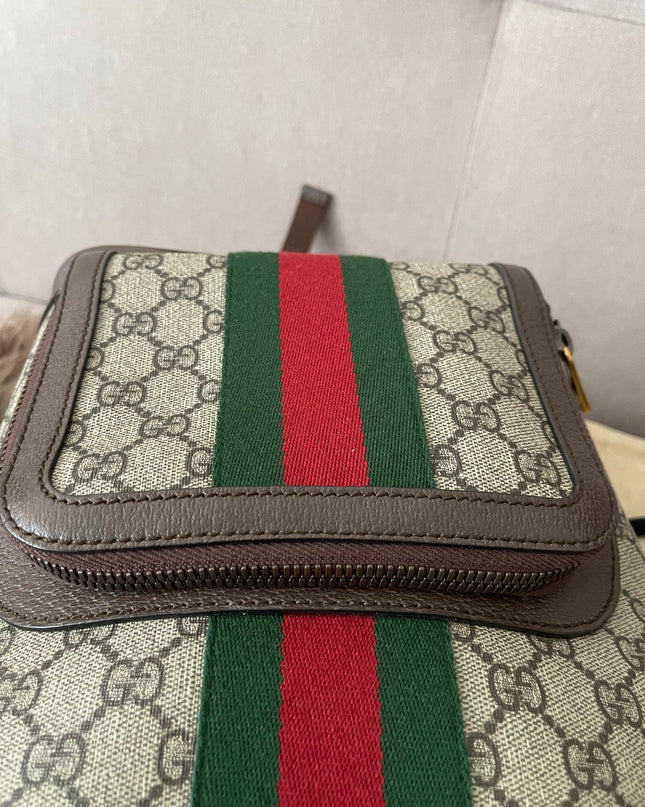 Preloved Authentic Gucci GG Ophidia Small Backpack — Supreme Canvas
