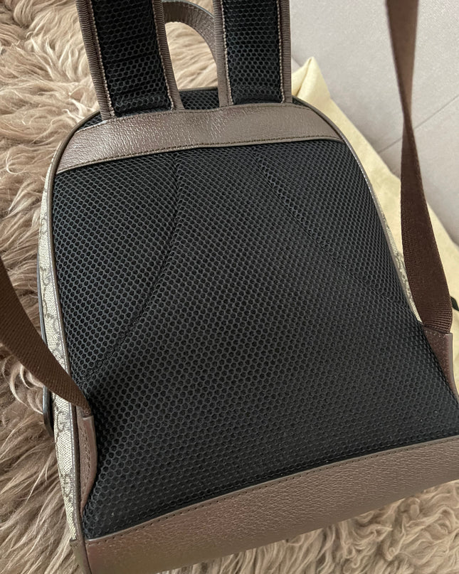 Preloved Authentic Gucci GG Ophidia Small Backpack — Supreme Canvas