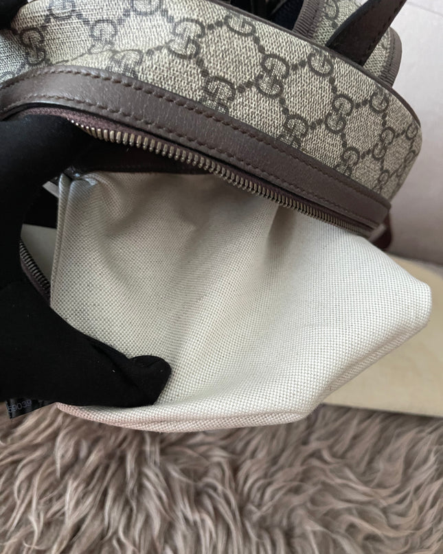 Preloved Authentic Gucci GG Ophidia Small Backpack — Supreme Canvas