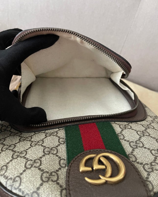 Preloved Authentic Gucci GG Ophidia Small Backpack — Supreme Canvas