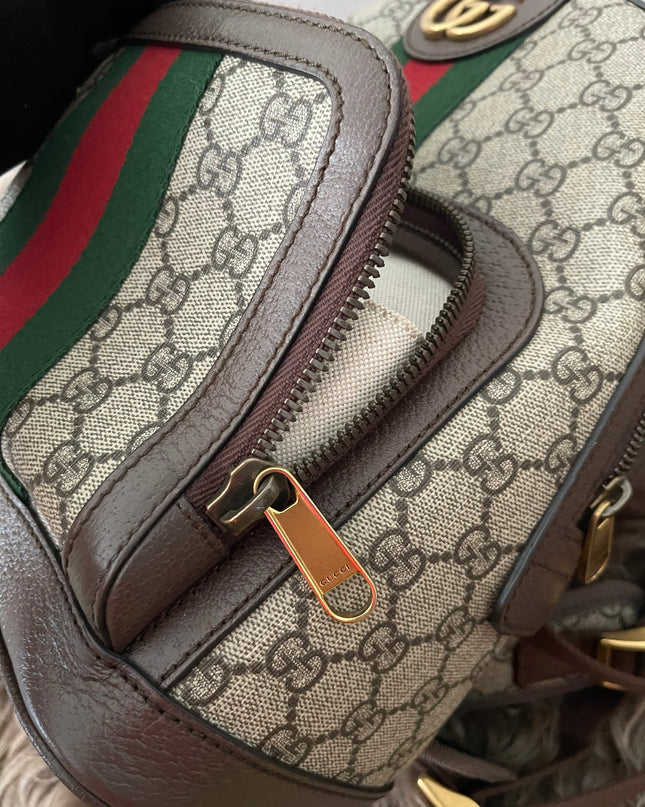 Preloved Authentic Gucci GG Ophidia Small Backpack — Supreme Canvas