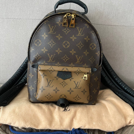 Preloved Authentic Louis Vuitton Palm Springs Backpack — Monogram Reverse Canvas