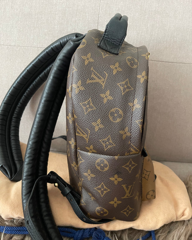 Preloved Authentic Louis Vuitton Palm Springs Backpack — Monogram Reverse Canvas
