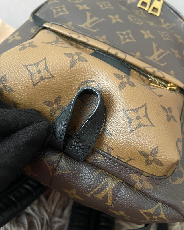 Preloved Authentic Louis Vuitton Palm Springs Backpack — Monogram Reverse Canvas