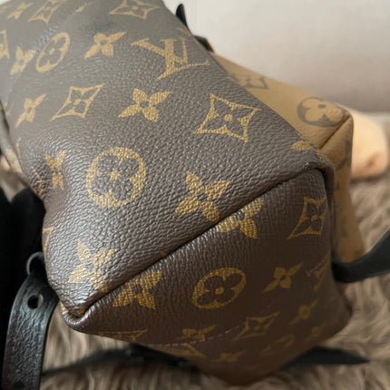 Preloved Authentic Louis Vuitton Palm Springs Backpack — Monogram Reverse Canvas