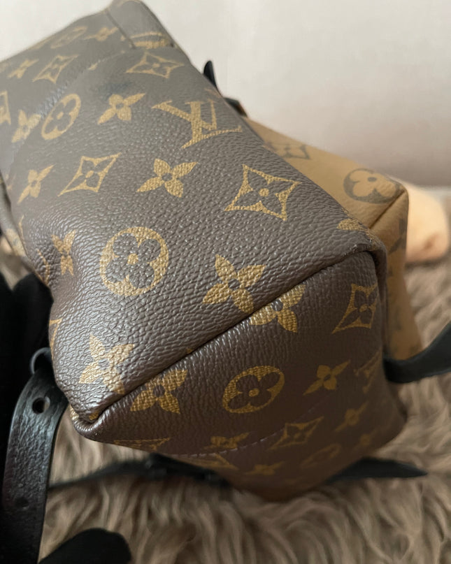 Preloved Authentic Louis Vuitton Palm Springs Backpack — Monogram Reverse Canvas