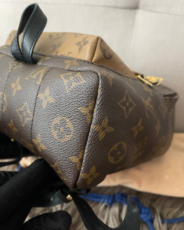 Preloved Authentic Louis Vuitton Palm Springs Backpack — Monogram Reverse Canvas
