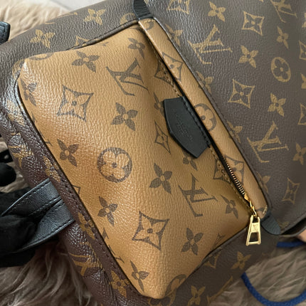 Preloved Authentic Louis Vuitton Palm Springs Backpack — Monogram Reverse Canvas