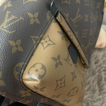 Preloved Authentic Louis Vuitton Palm Springs Backpack — Monogram Reverse Canvas