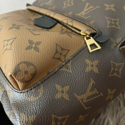 Preloved Authentic Louis Vuitton Palm Springs Backpack — Monogram Reverse Canvas