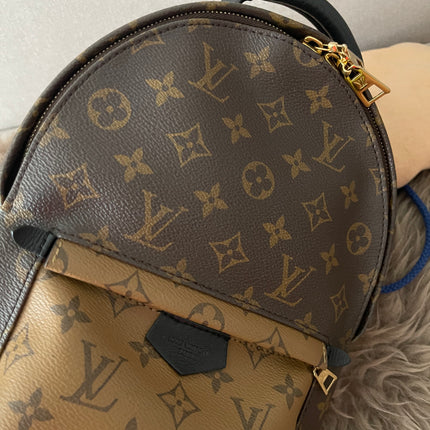 Preloved Authentic Louis Vuitton Palm Springs Backpack — Monogram Reverse Canvas