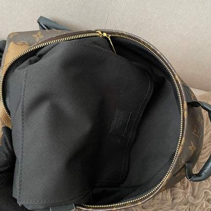 Preloved Authentic Louis Vuitton Palm Springs Backpack — Monogram Reverse Canvas