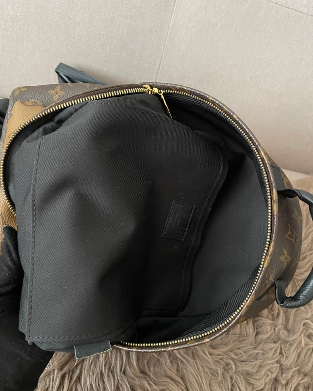 Preloved Authentic Louis Vuitton Palm Springs Backpack — Monogram Reverse Canvas