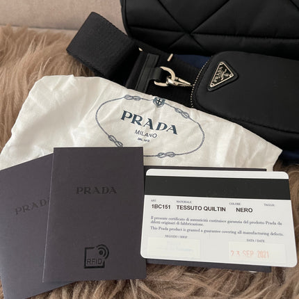 Preloved Authentic Like New Prada Padded Re-Nylon Shoulder Bag