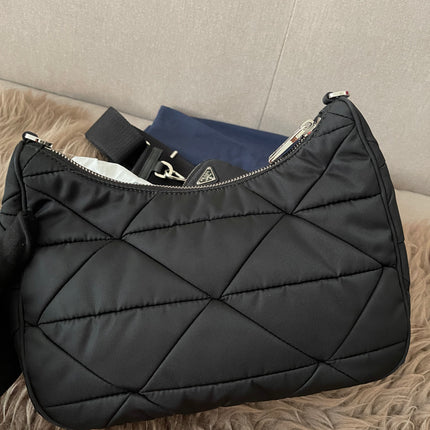 Preloved Authentic Like New Prada Padded Re-Nylon Shoulder Bag