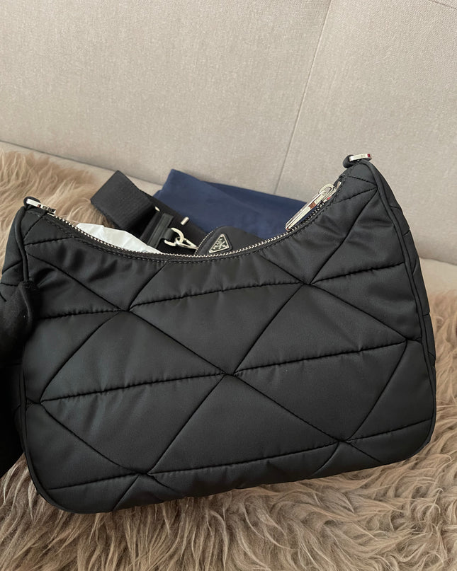 Preloved Authentic Like New Prada Padded Re-Nylon Shoulder Bag
