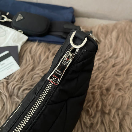 Preloved Authentic Like New Prada Padded Re-Nylon Shoulder Bag