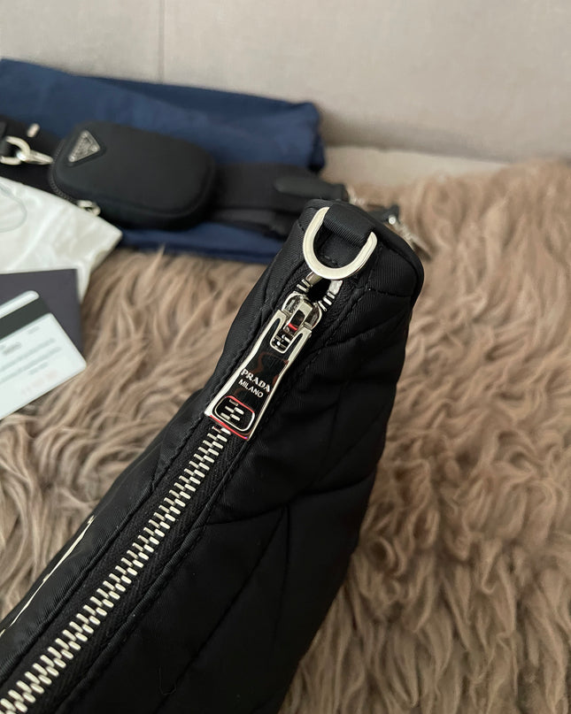 Preloved Authentic Like New Prada Padded Re-Nylon Shoulder Bag