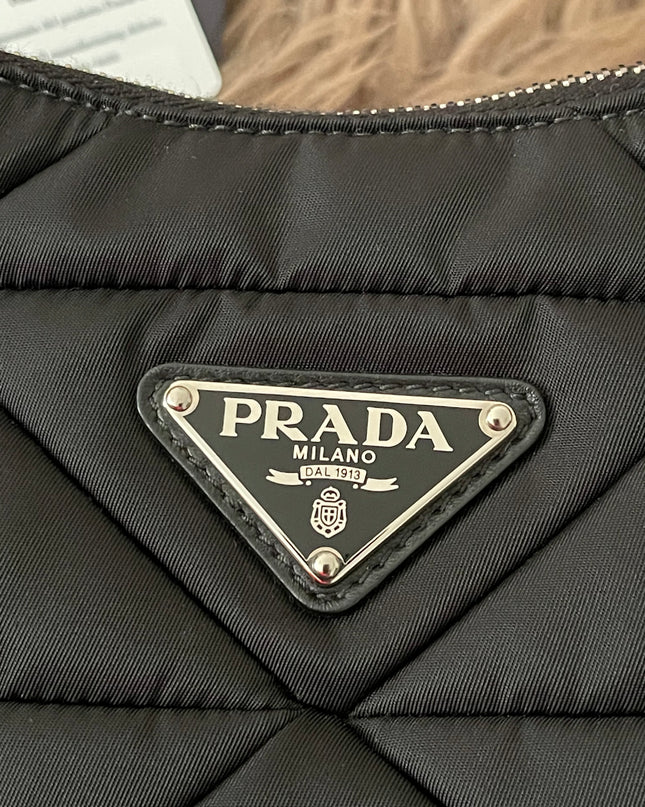Preloved Authentic Like New Prada Padded Re-Nylon Shoulder Bag