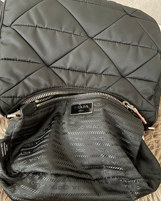 Preloved Authentic Like New Prada Padded Re-Nylon Shoulder Bag