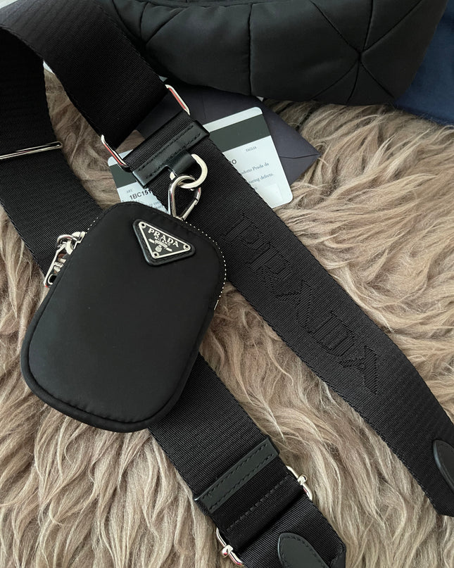Preloved Authentic Like New Prada Padded Re-Nylon Shoulder Bag