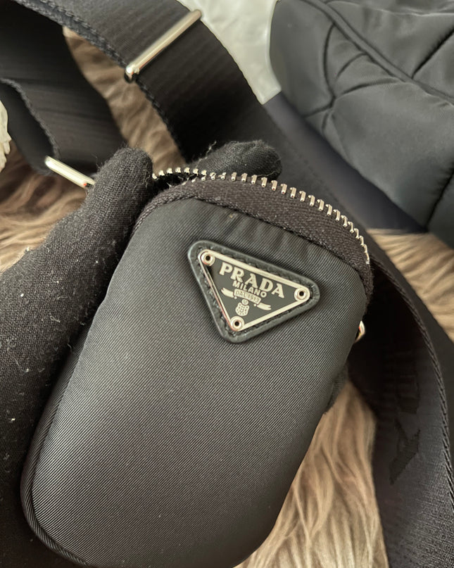 Preloved Authentic Like New Prada Padded Re-Nylon Shoulder Bag