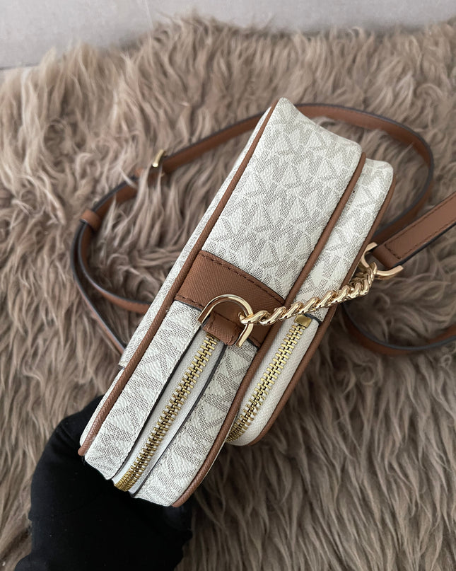 Preloved Authentic Michael Kors Jet Set Travel Medium Logo Crossbody Bag