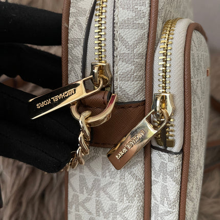 Preloved Authentic Michael Kors Jet Set Travel Medium Logo Crossbody Bag