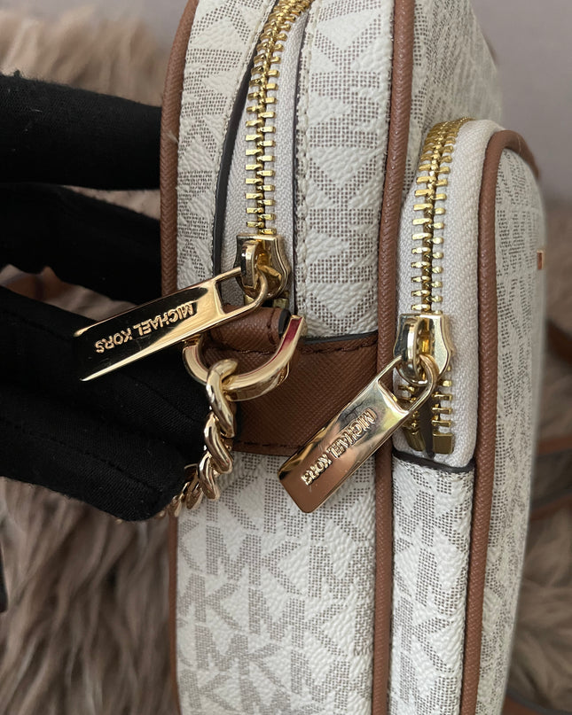 Preloved Authentic Michael Kors Jet Set Travel Medium Logo Crossbody Bag