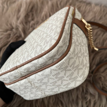 Preloved Authentic Michael Kors Jet Set Travel Medium Logo Crossbody Bag