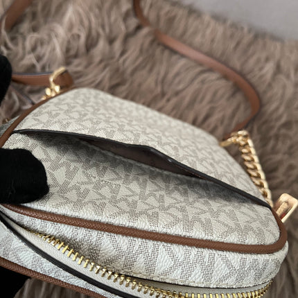 Preloved Authentic Michael Kors Jet Set Travel Medium Logo Crossbody Bag