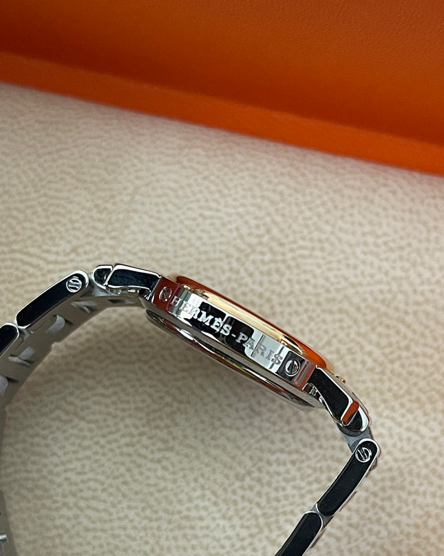Preloved Authentic Hermès Clipper Watch 2 tone 24MM 16.5cm