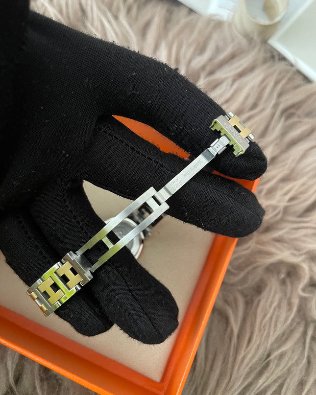 Preloved Authentic Hermès Clipper Watch 2 tone 24MM 16.5cm