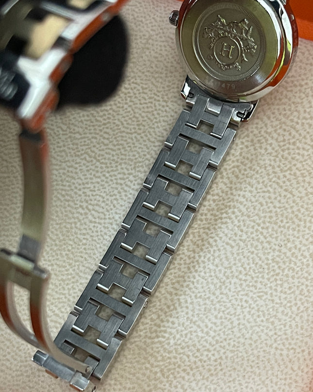 Preloved Authentic Hermès Clipper Watch 2 tone 24MM 16.5cm