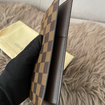 Preloved Authentic Louis Vuitton Damier Ebene Canvas Bifold Long Wallet