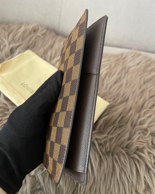 Preloved Authentic Louis Vuitton Damier Ebene Canvas Bifold Long Wallet
