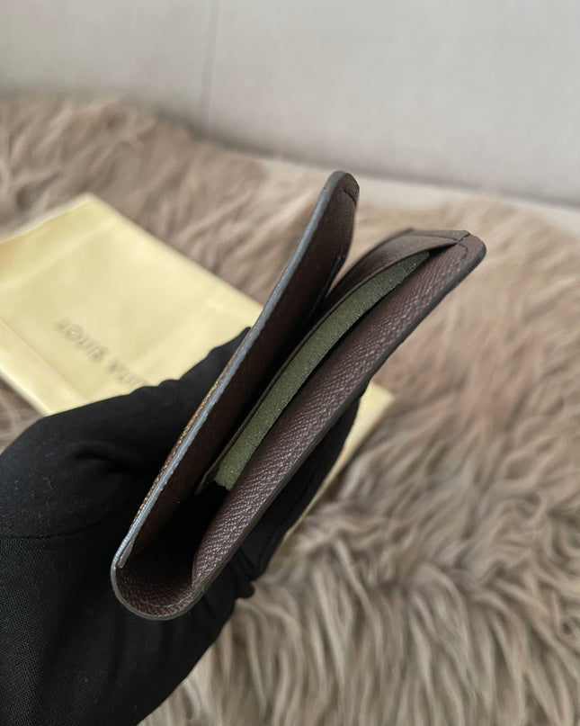 Preloved Authentic Louis Vuitton Damier Ebene Canvas Bifold Long Wallet