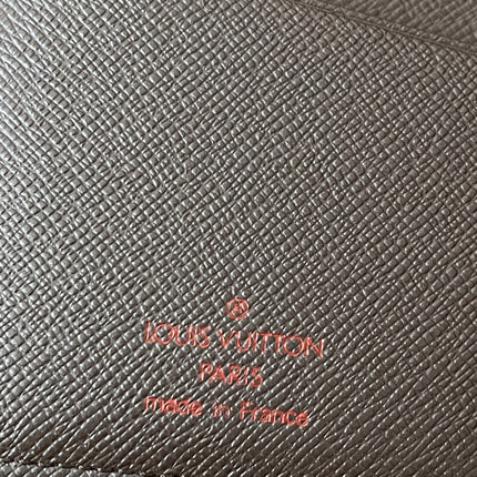 Preloved Authentic Louis Vuitton Damier Ebene Canvas Bifold Long Wallet