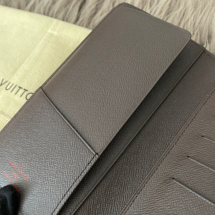 Preloved Authentic Louis Vuitton Damier Ebene Canvas Bifold Long Wallet