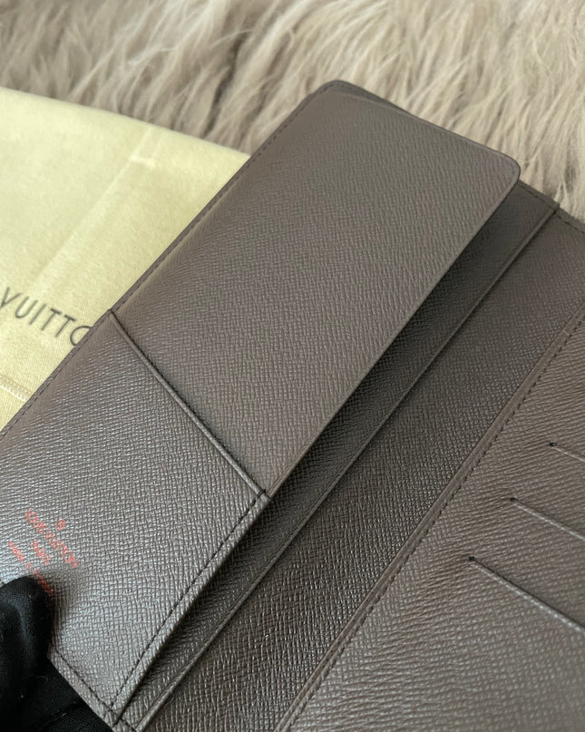 Preloved Authentic Louis Vuitton Damier Ebene Canvas Bifold Long Wallet