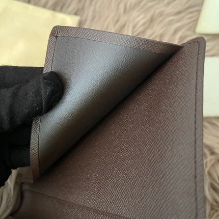 Preloved Authentic Louis Vuitton Damier Ebene Canvas Bifold Long Wallet