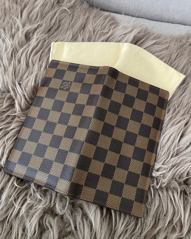 Preloved Authentic Louis Vuitton Damier Ebene Canvas Bifold Long Wallet