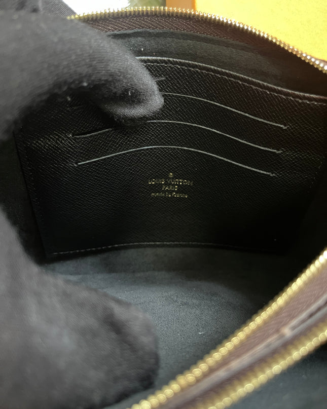 Preloved Louis Vuitton Monogram Giant Reverse Pochette Double Zip Crossbody Bag