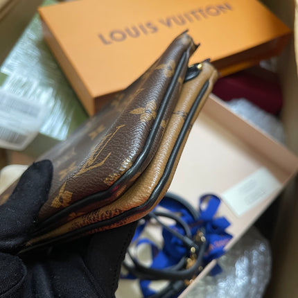 Preloved Louis Vuitton Monogram Giant Reverse Pochette Double Zip Crossbody Bag