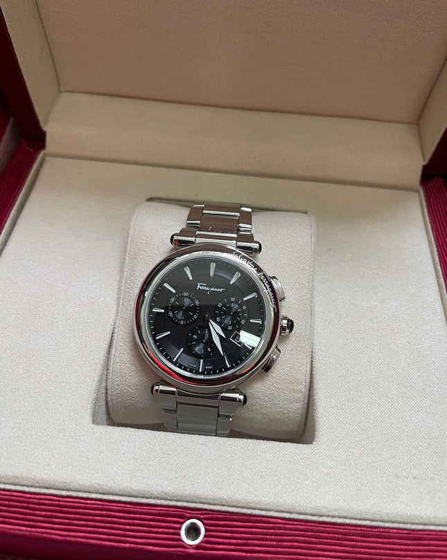 BIG DROP! Preloved Ferragamo Idillio Quartz Chronograph 42mm